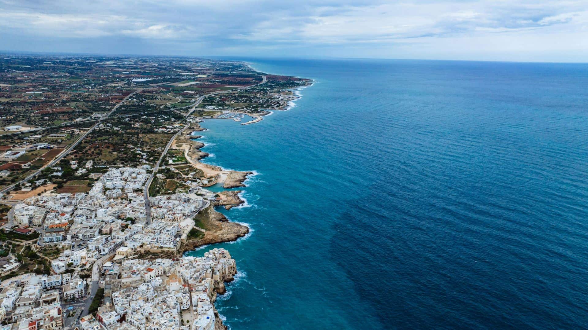 Paesaggio della Puglia visto dall'alto. Foto di Kelly
