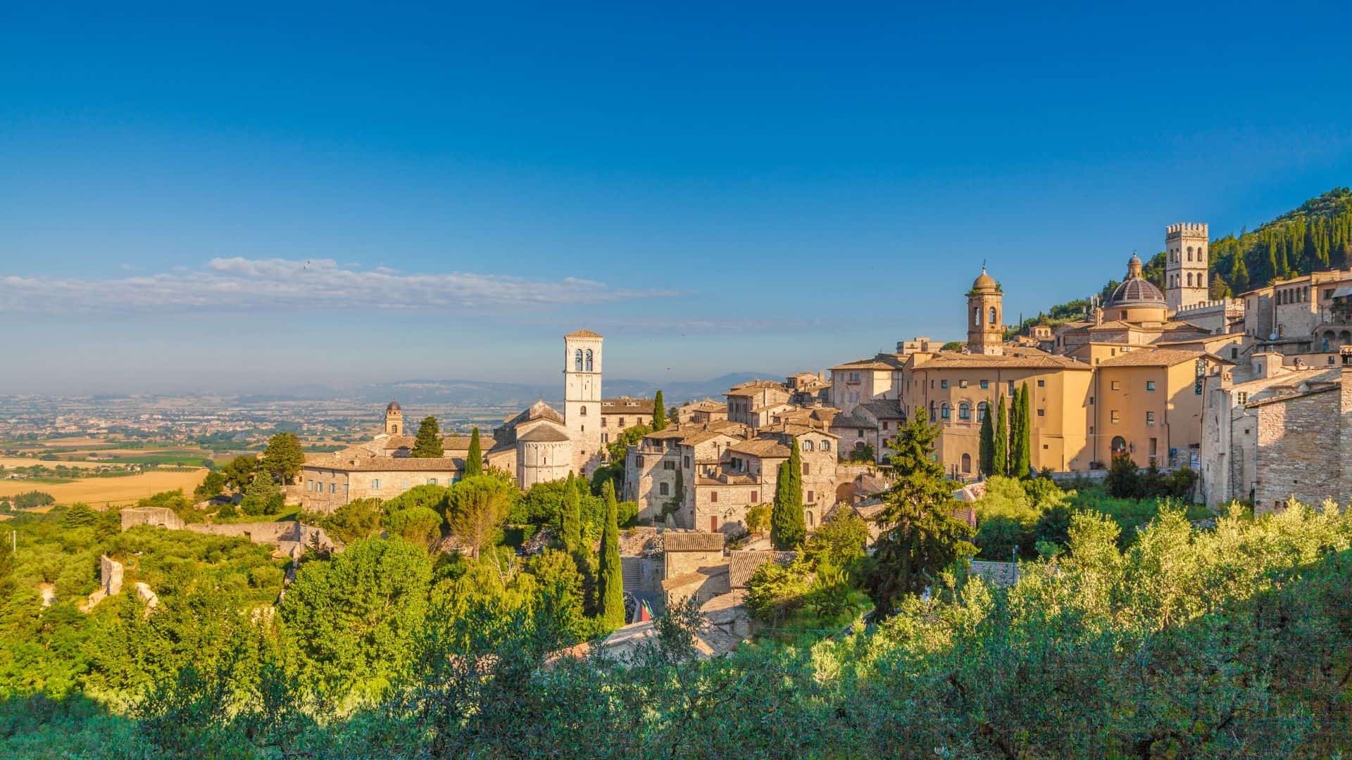 Panoramica su Assisi