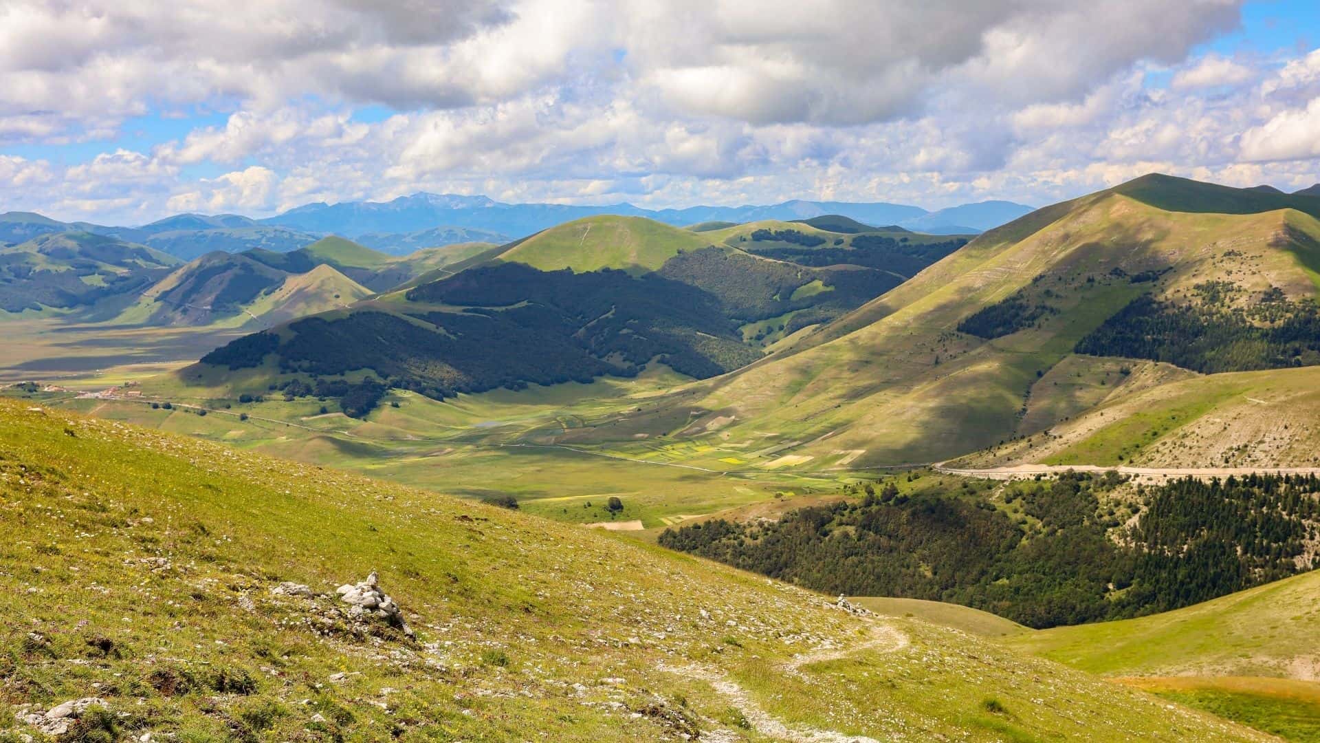 Panoramica sul Parco Nazionale dei Monti Sibillini