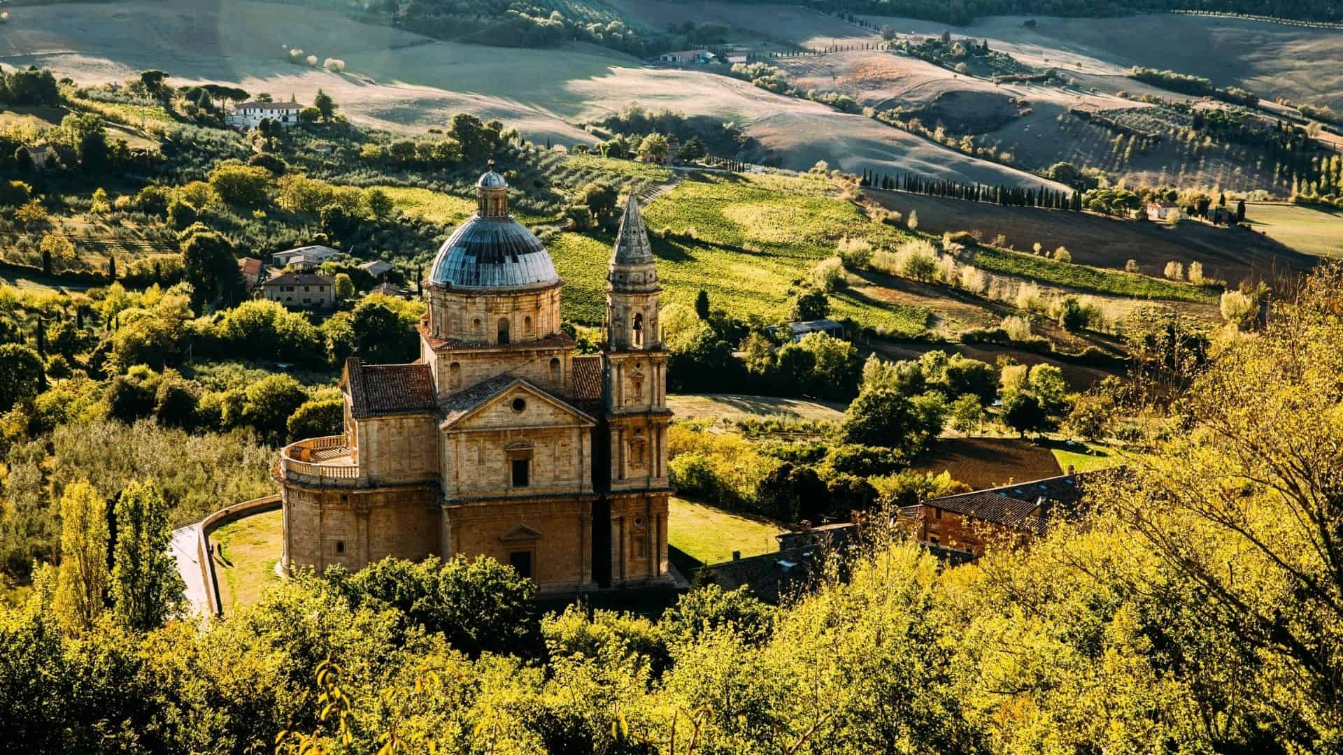 Val d'Orcia vista dall'alto