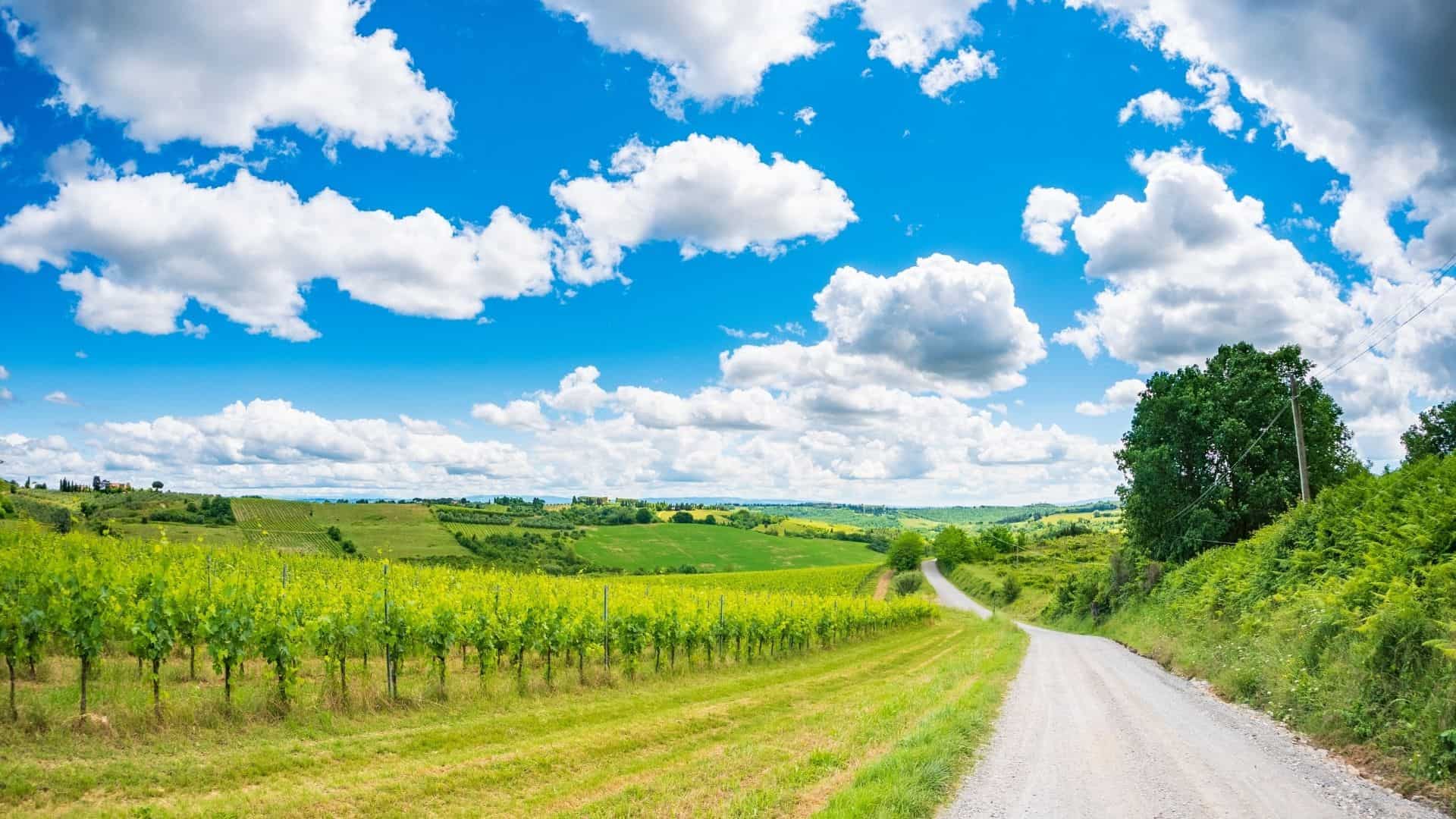 Tratto della Via Francigena
