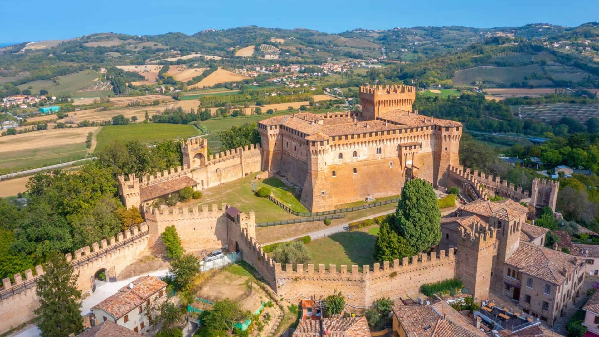 La Rocca di Gradara dall'alto