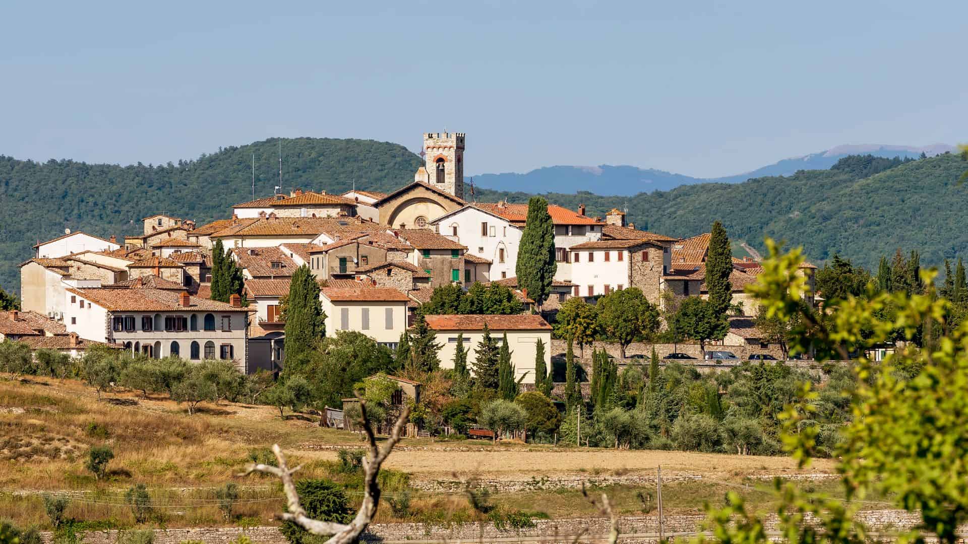 Vista panoramica su Radda in Chianti