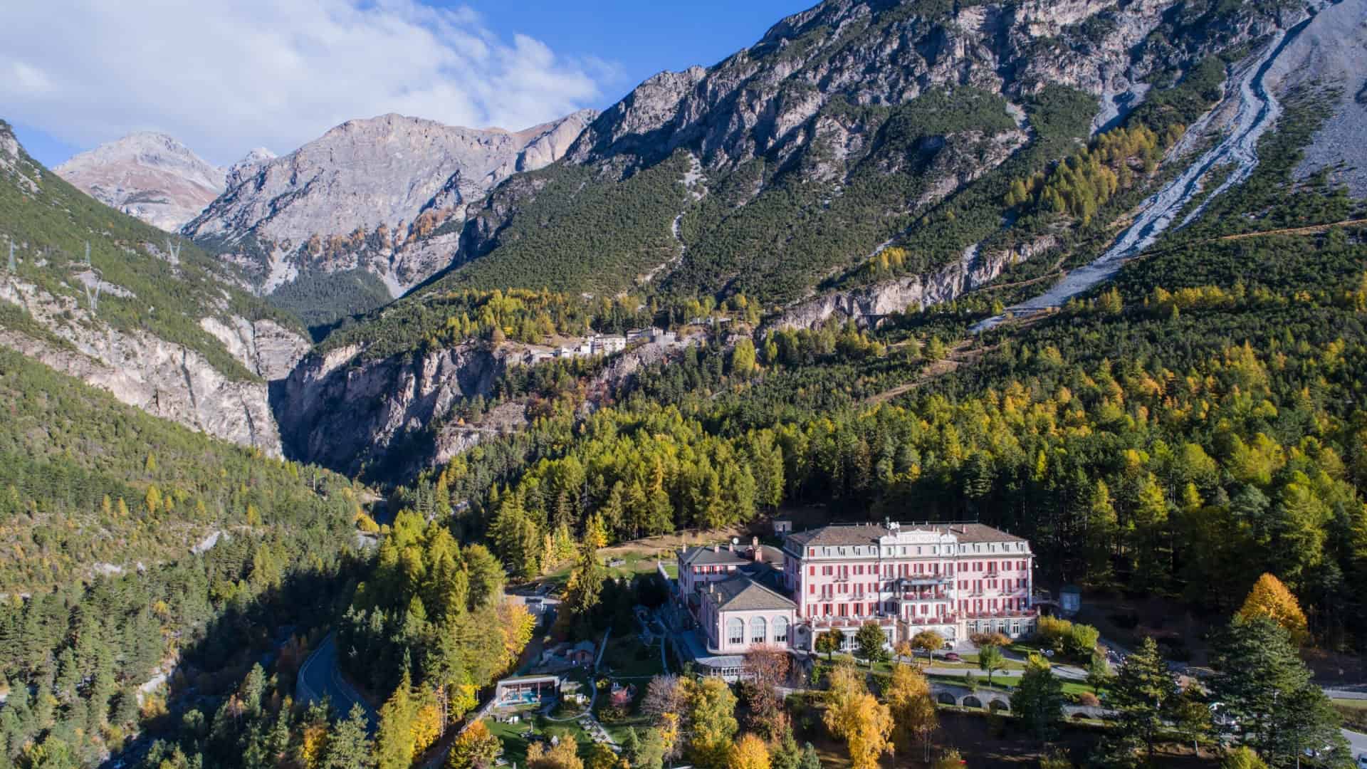 Vista panoramica sulla struttura di Bormio Terme