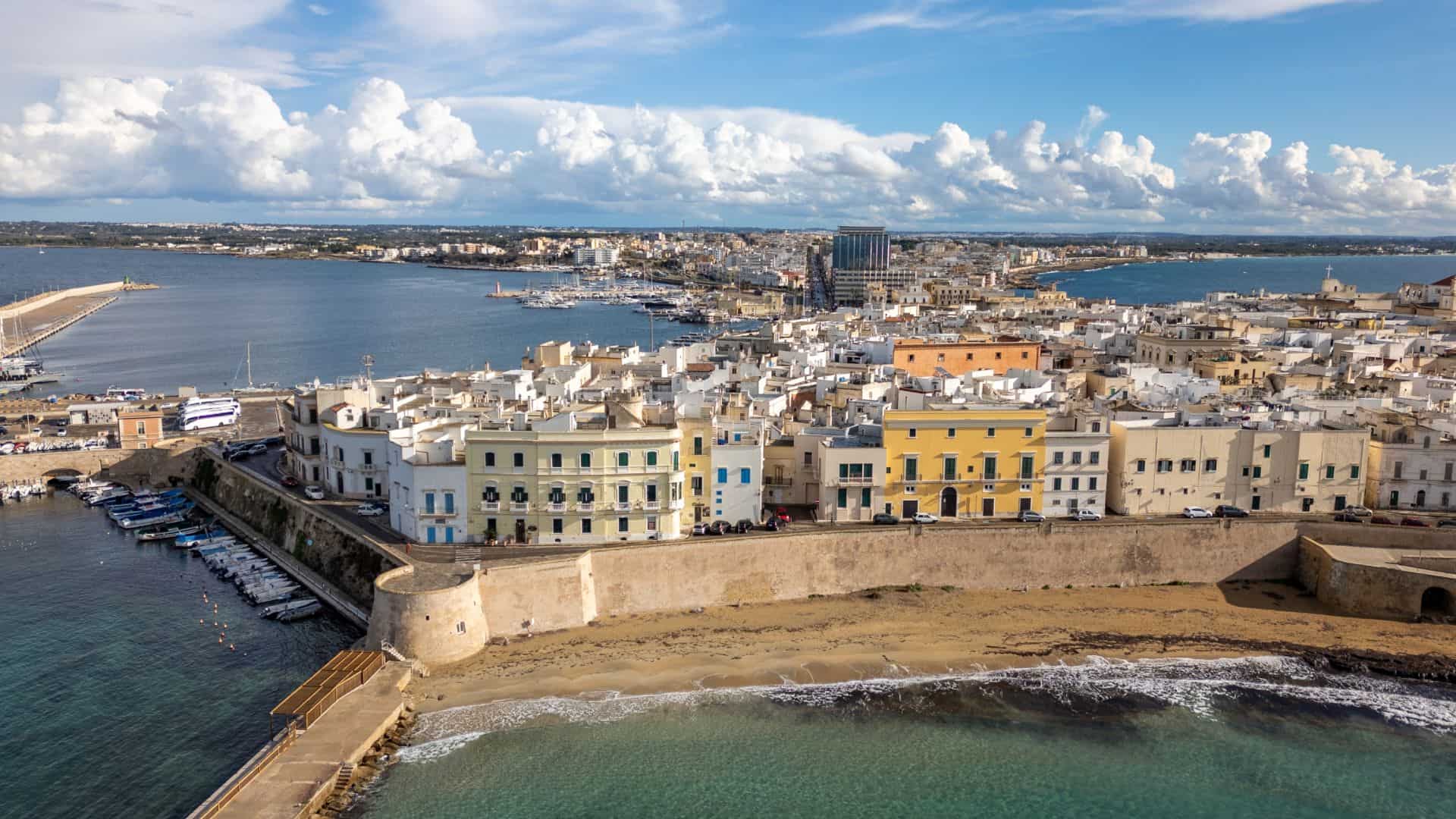 La città di Gallipoli vista dall'alto