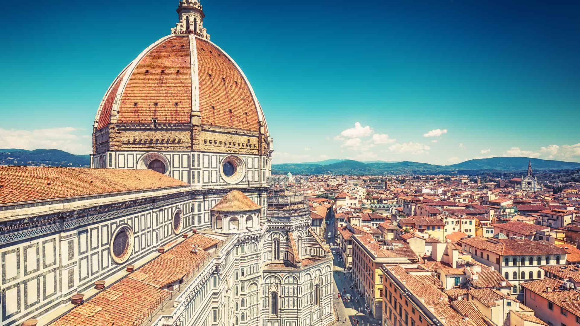 La città di Firenze vista dall'alto
