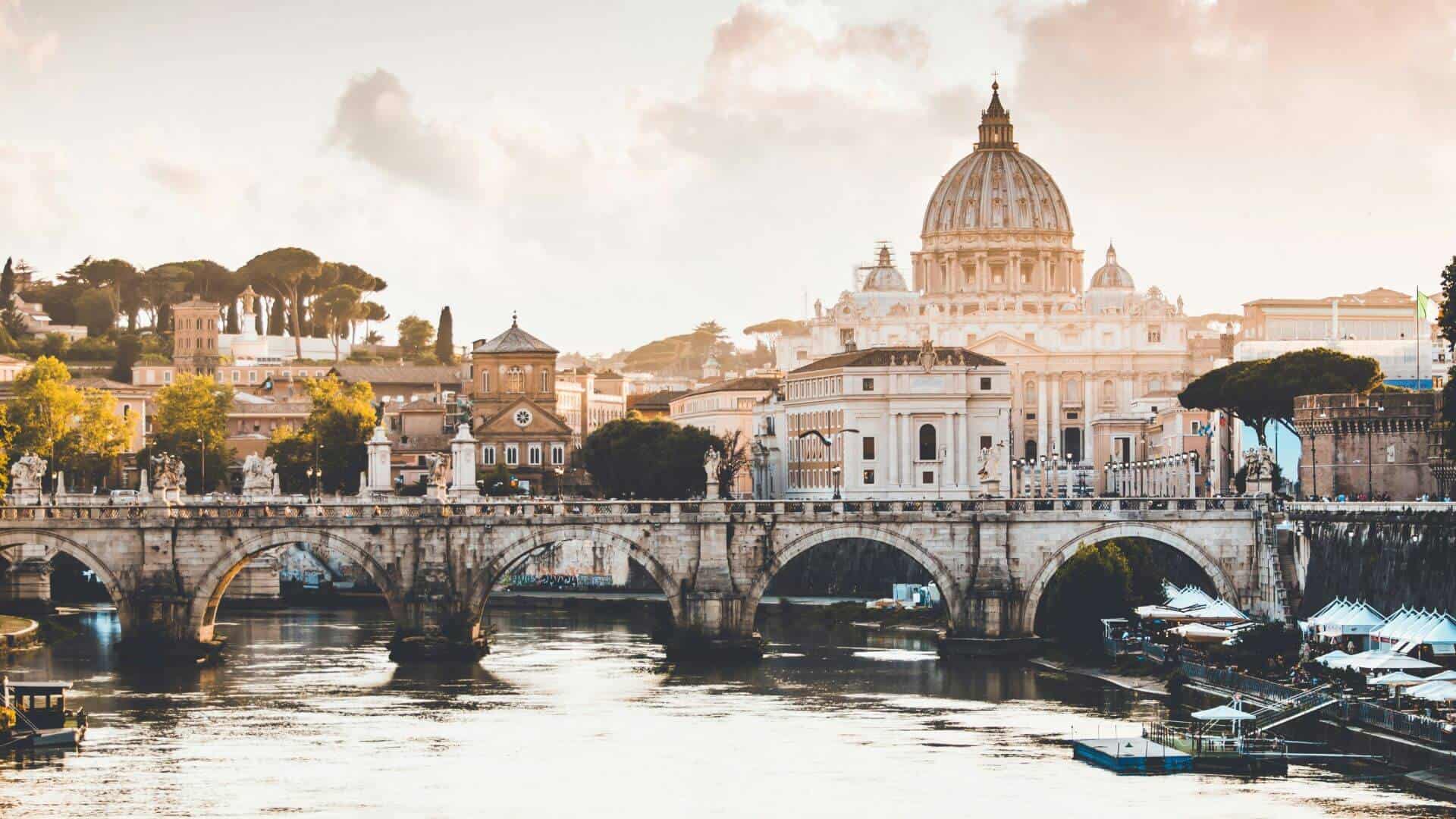 Vista sulla basilica di San Pietro