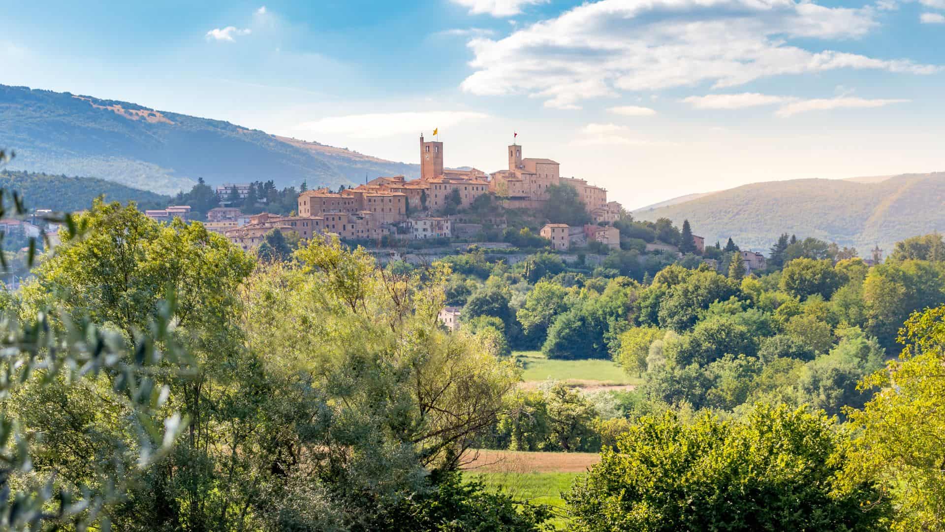 Foto panoramica di Sarnano