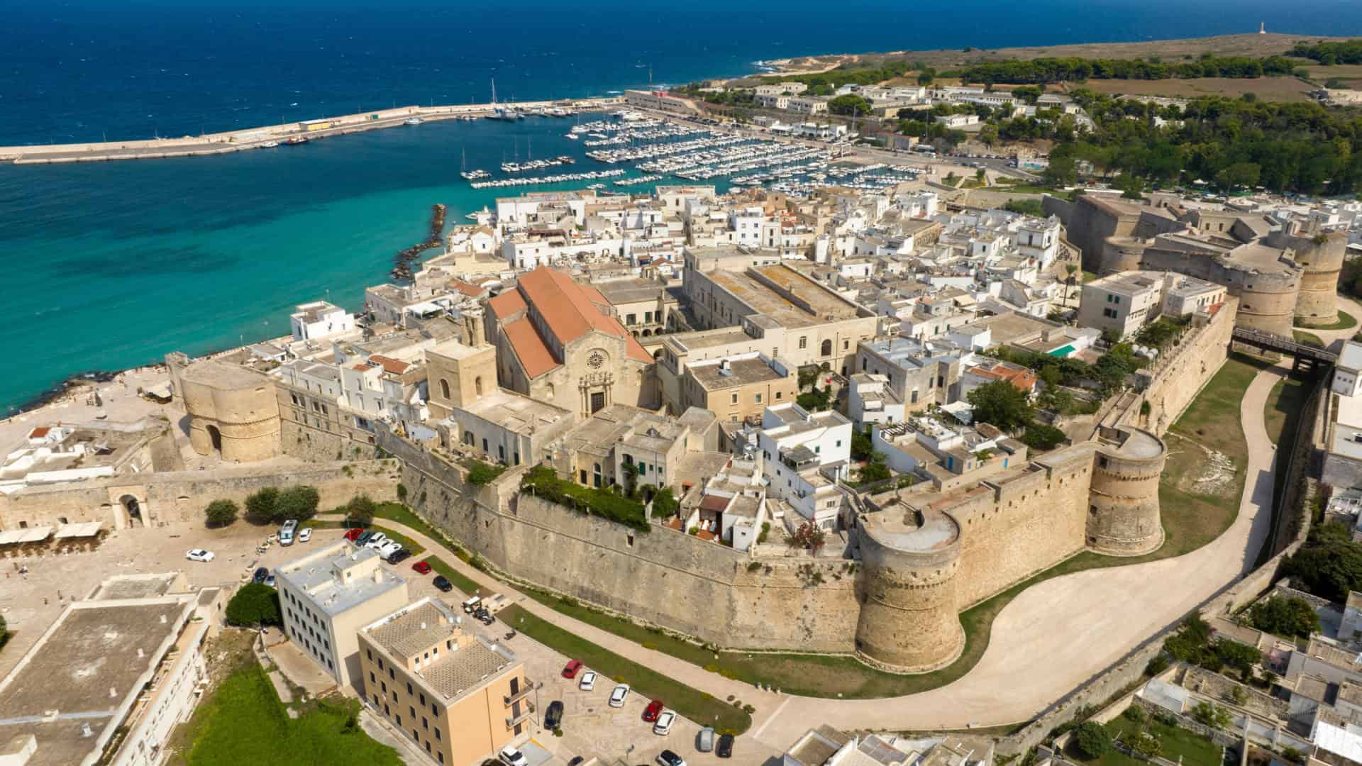 Vista dall'alto su Otranto