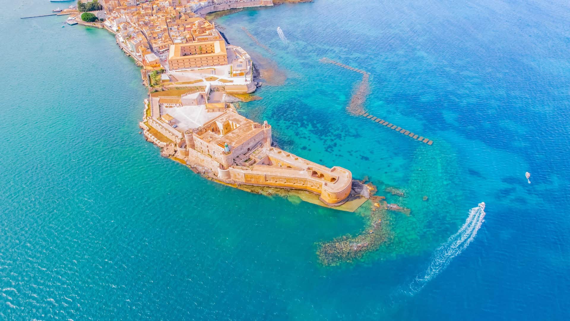Panoramica dall'alto di Siracusa