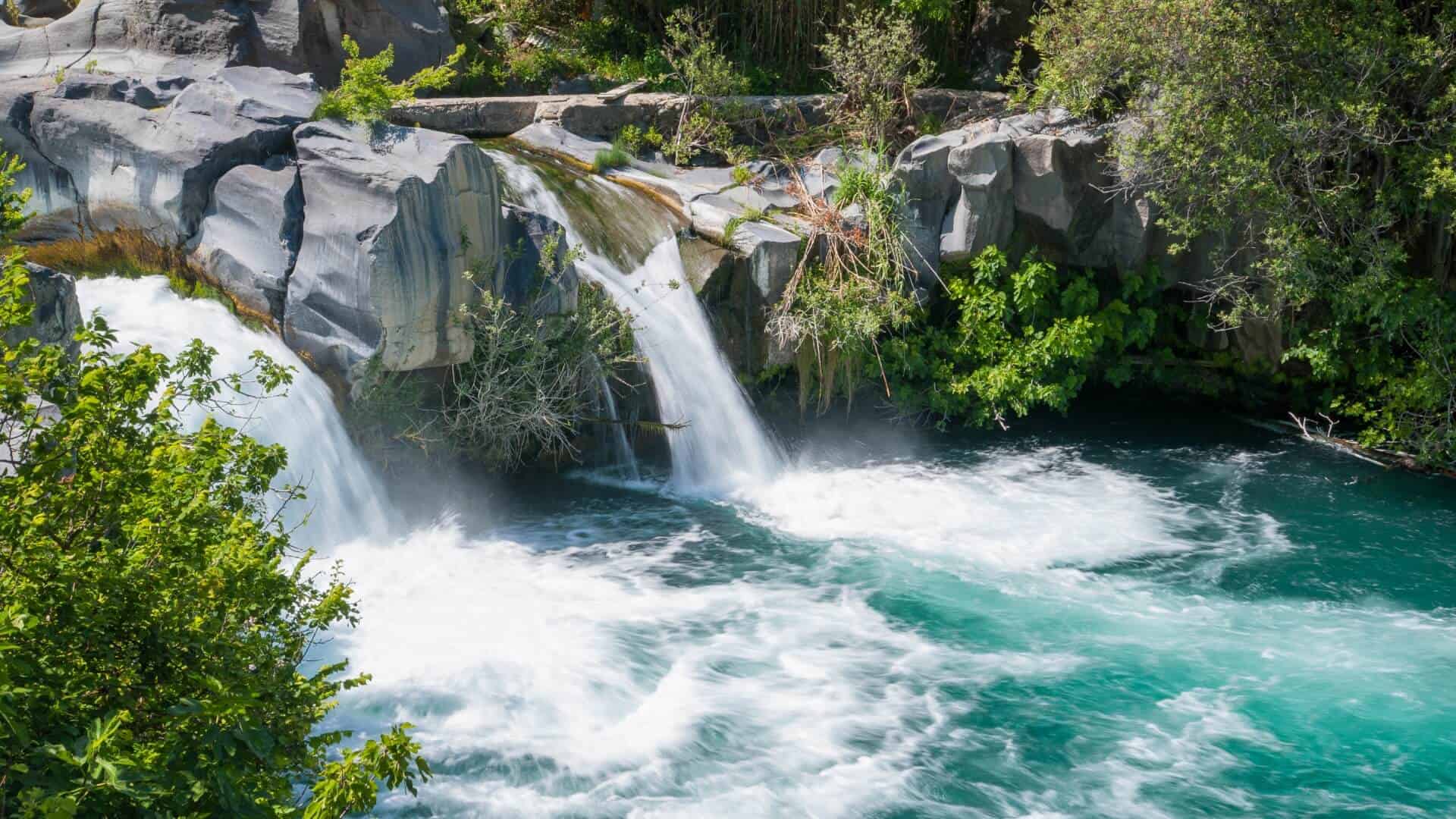 Wasserfälle der Gurne dell'Alcantara