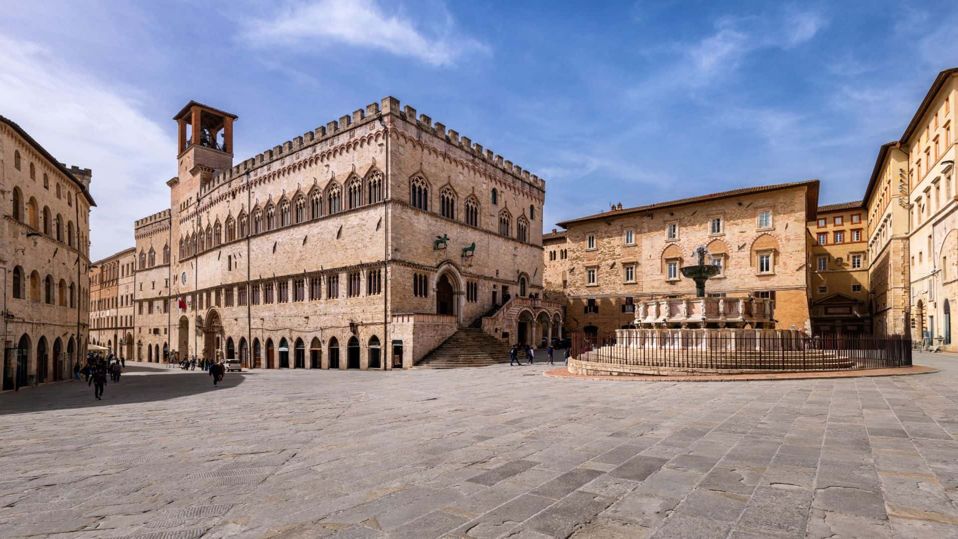 Piazza di Perugia in Umbria