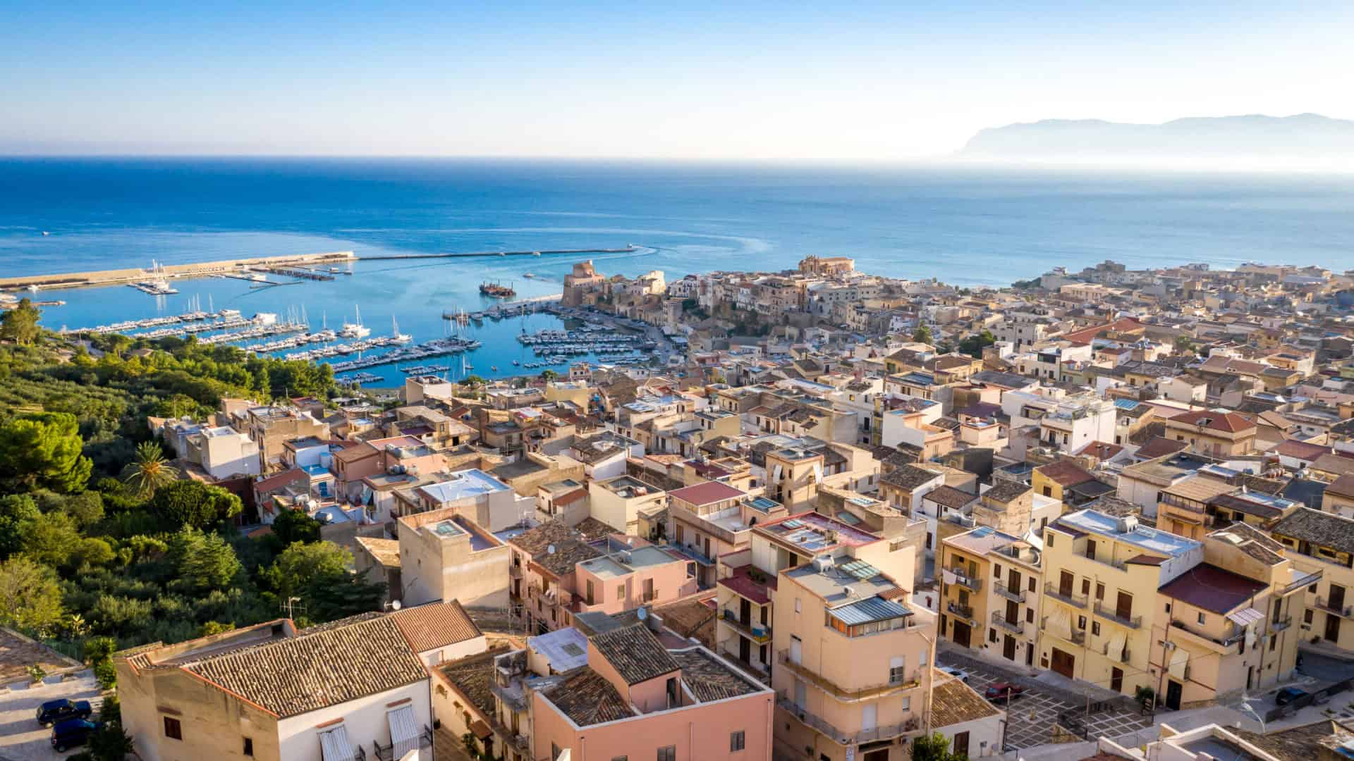 Vista panoramica su Castellammare del Golfo