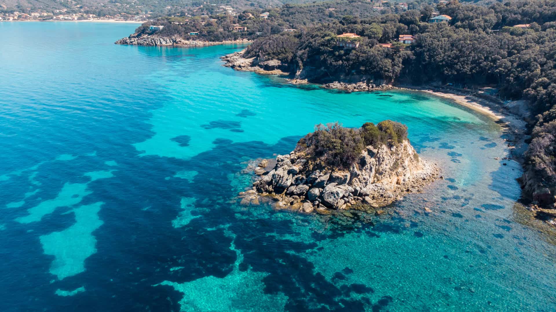 Vista dall'alto de La Paolina, nell'Isola d'Elba