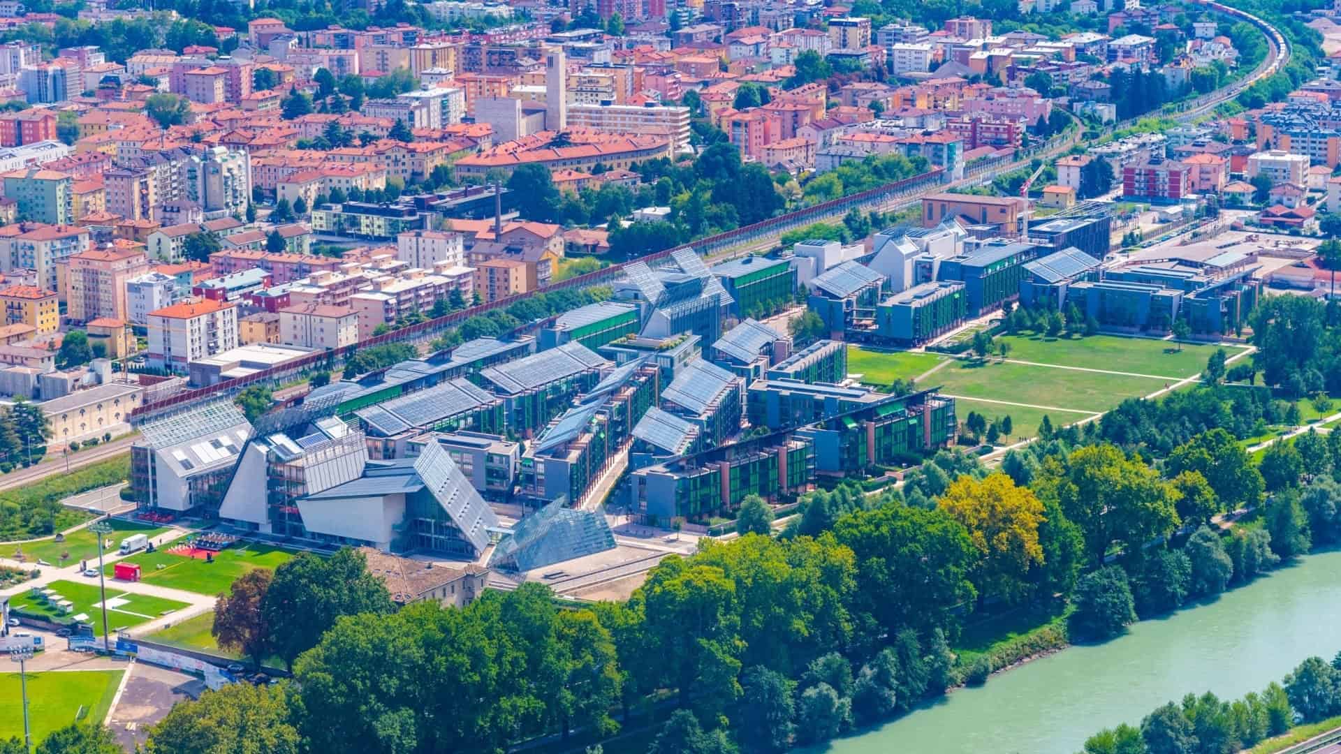 Vista dall'alto del MUSE a Trento