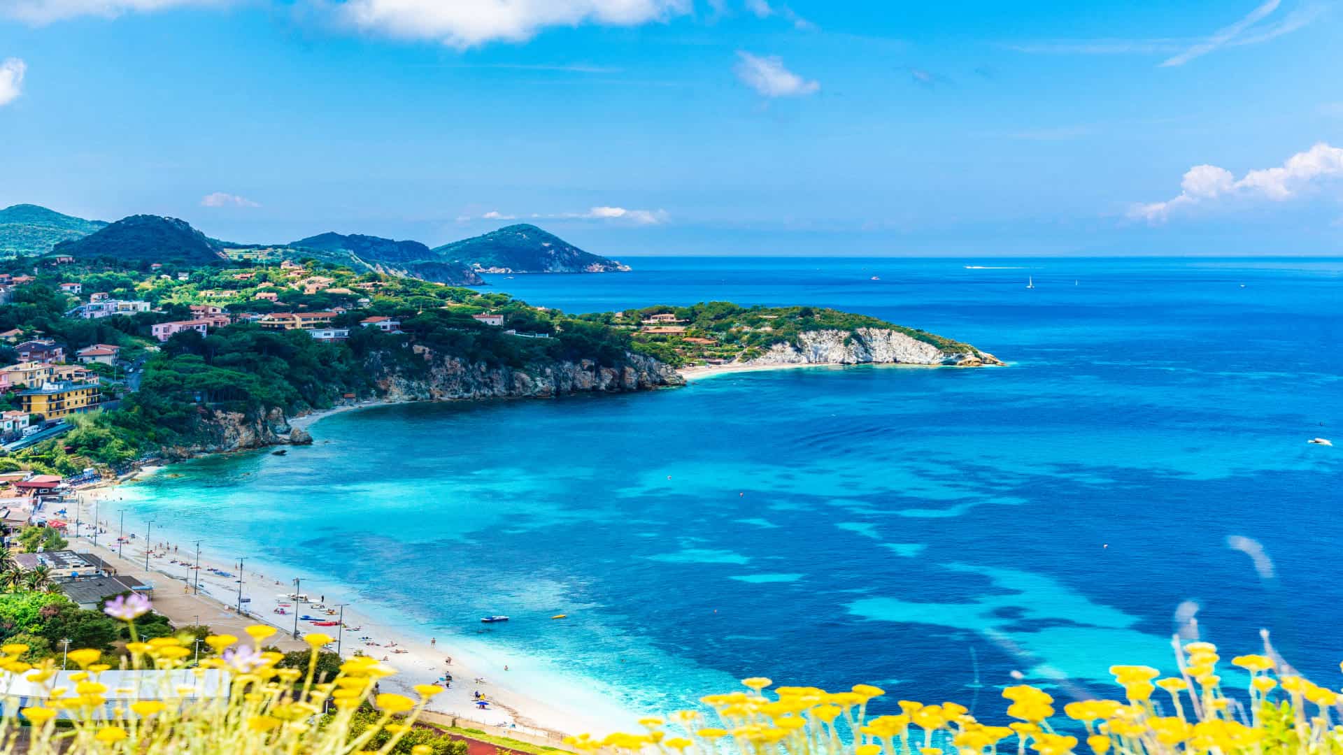 Scorcio panoramico su Cala dei Frati all'Isola d'Elba
