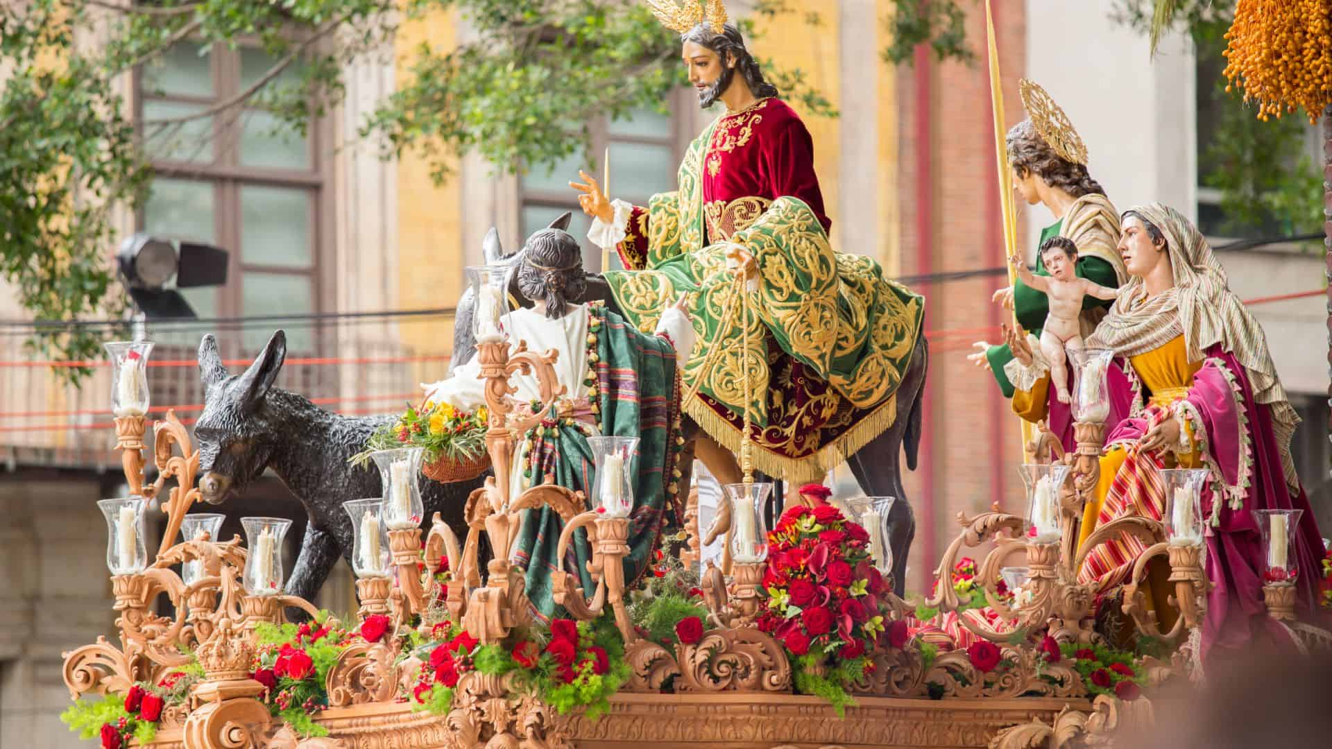 Una processione cristiana.