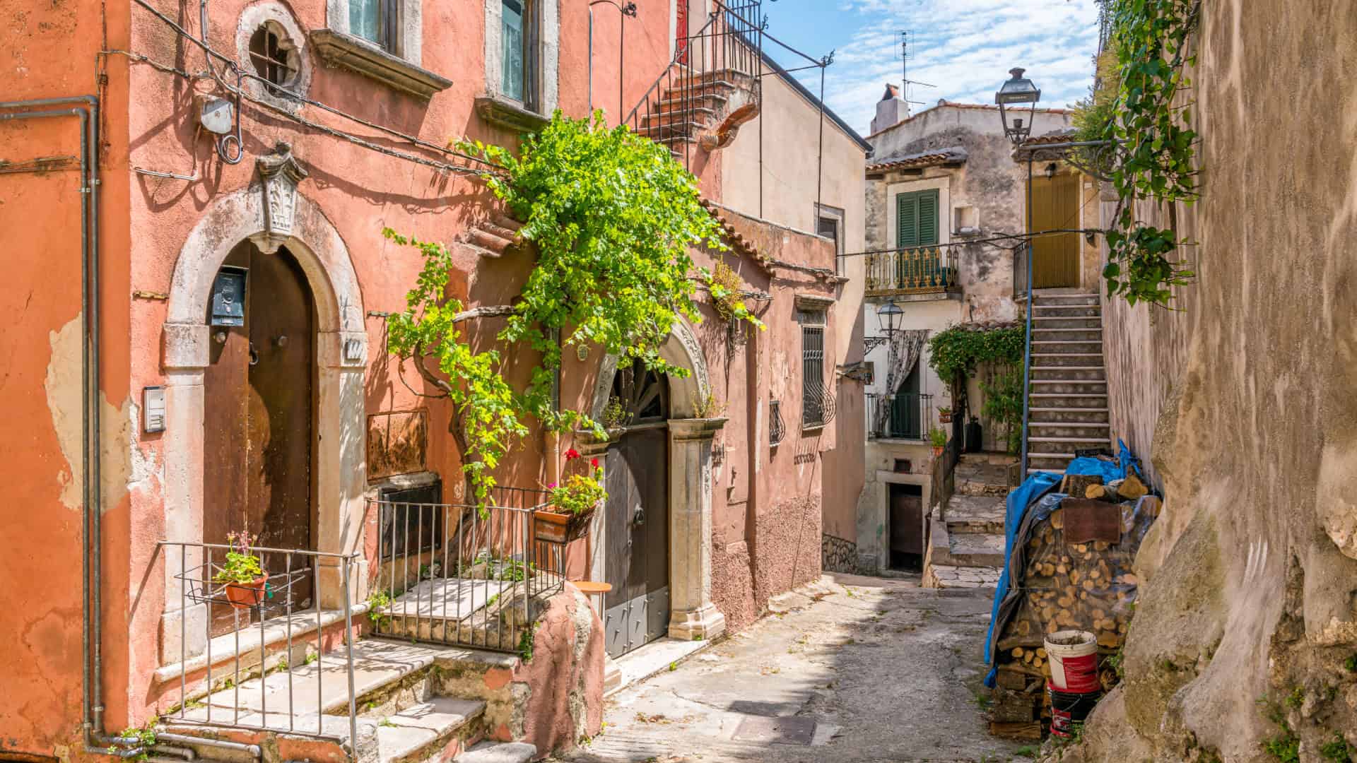 Strade di Vico del Gargano in Puglia