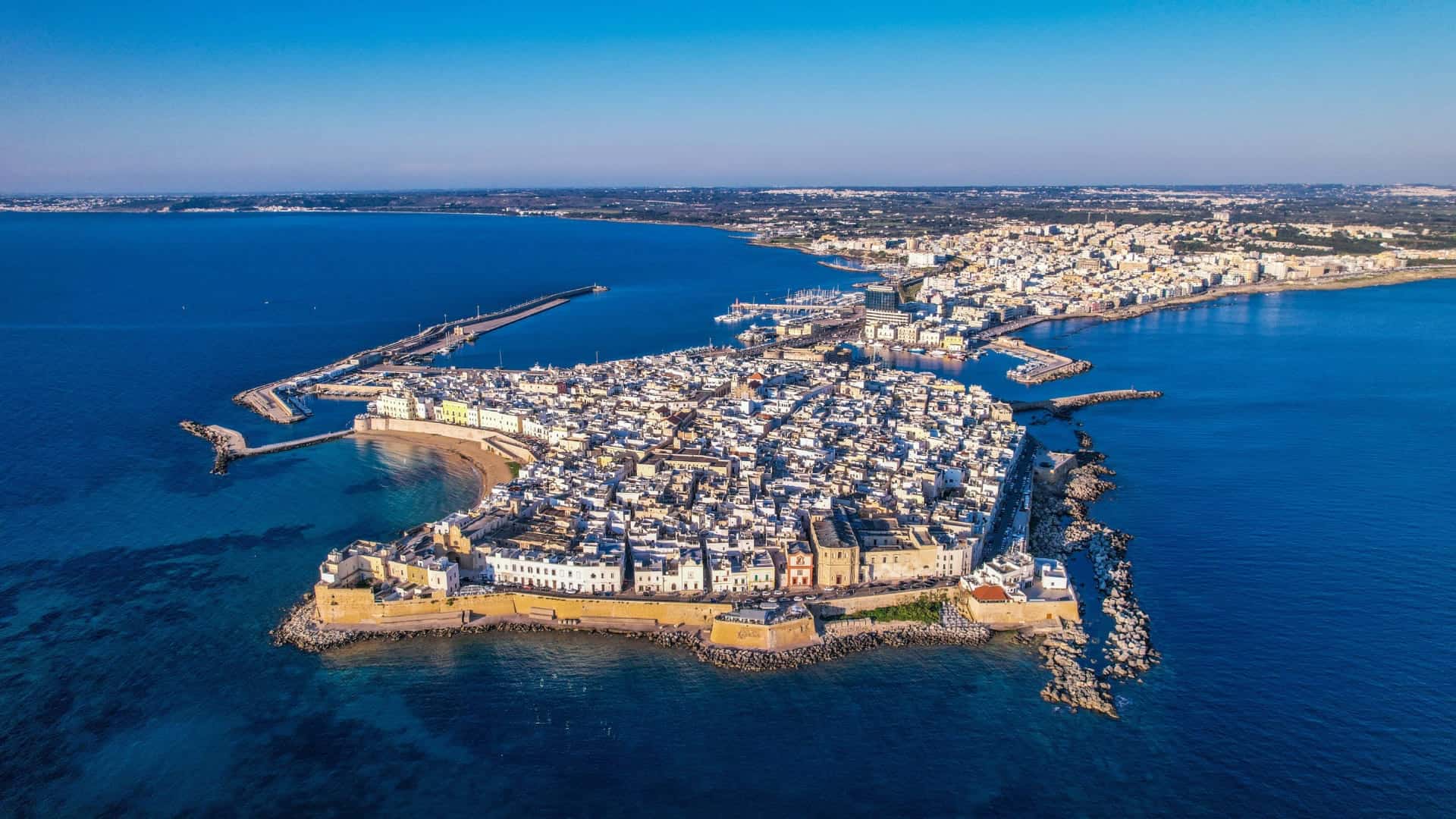 Vista dall'alto su Gallipoli