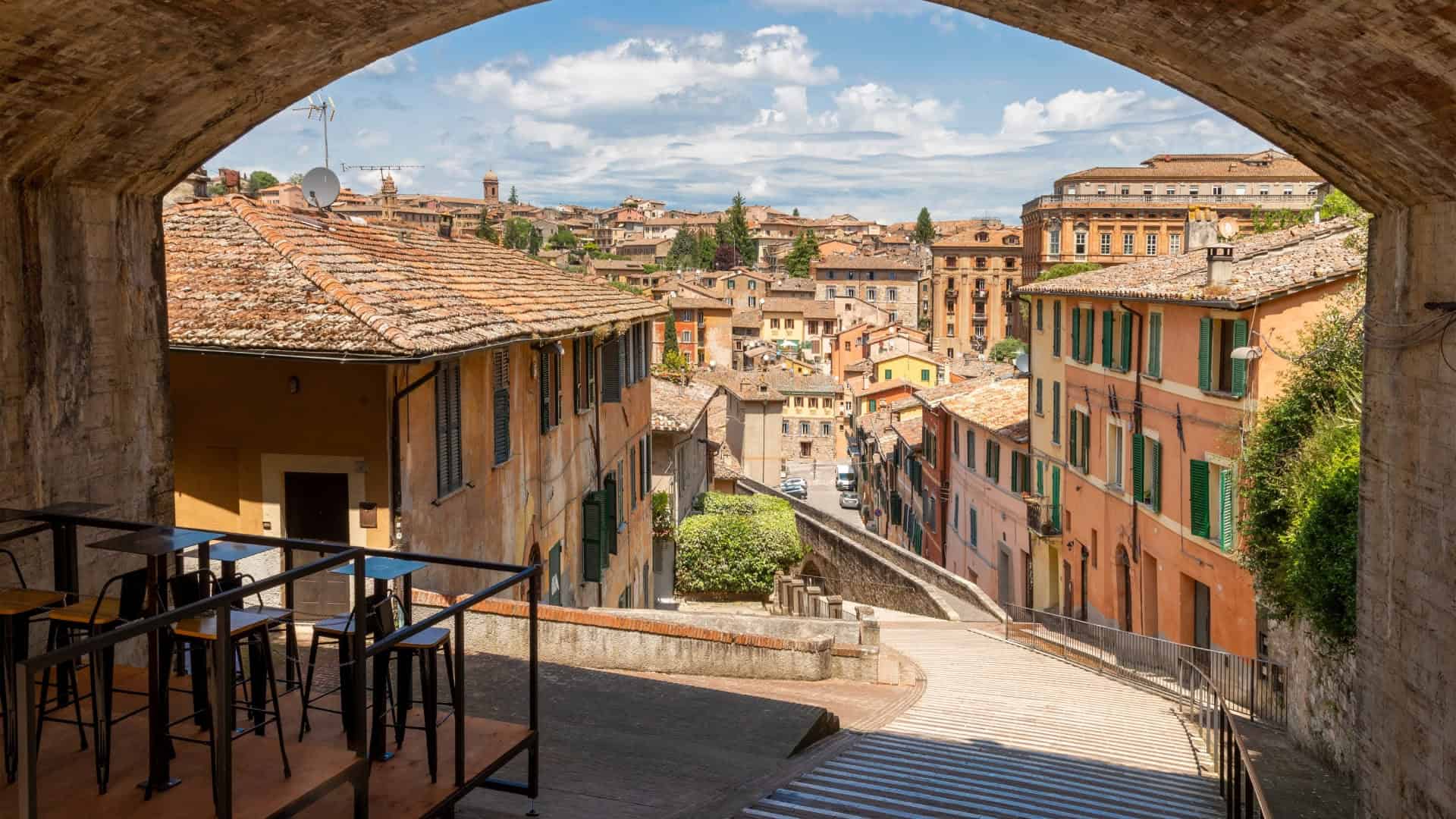 Scorcio della città di Perugia