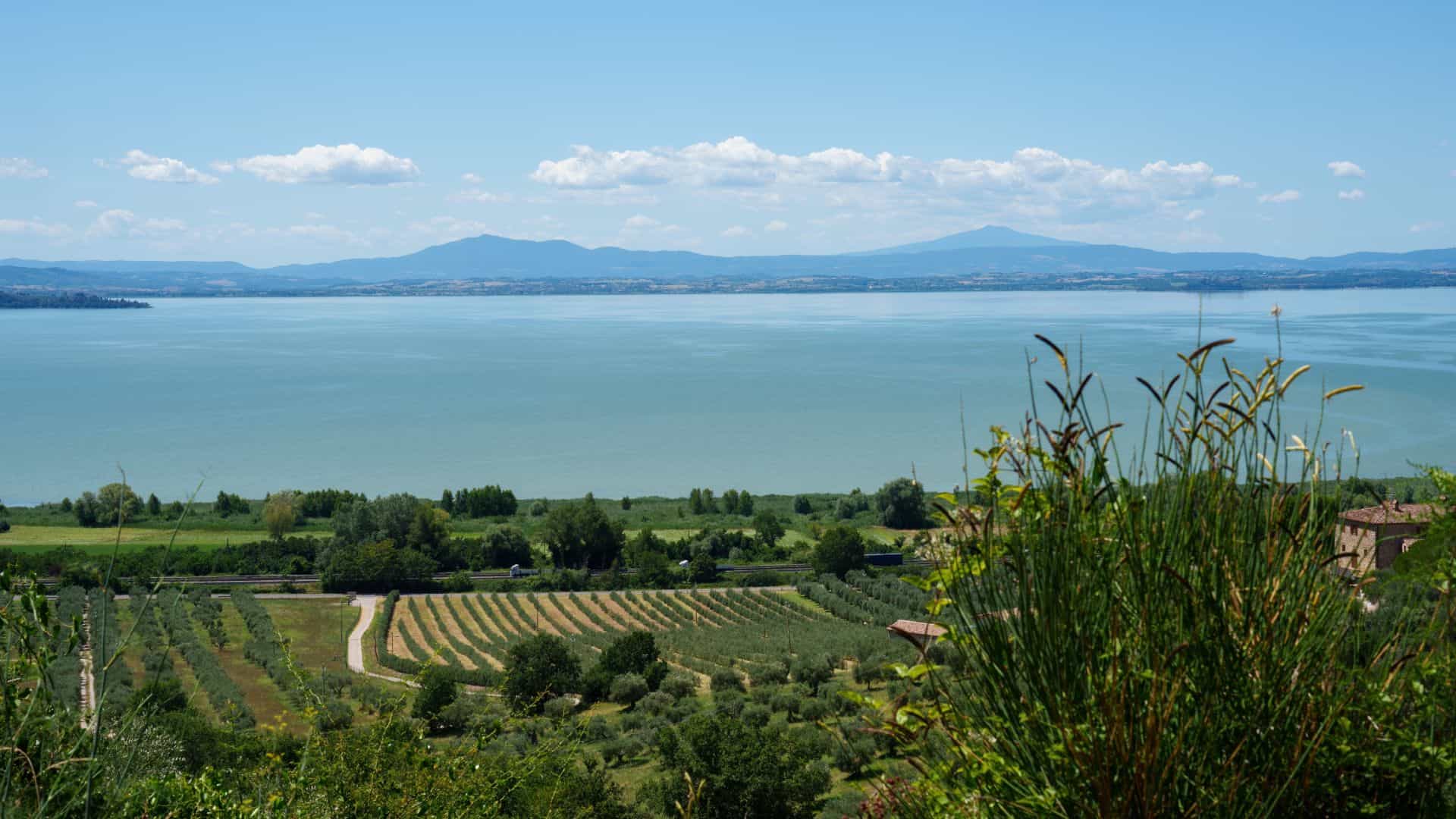 Il lago Trasimeno in Umbria